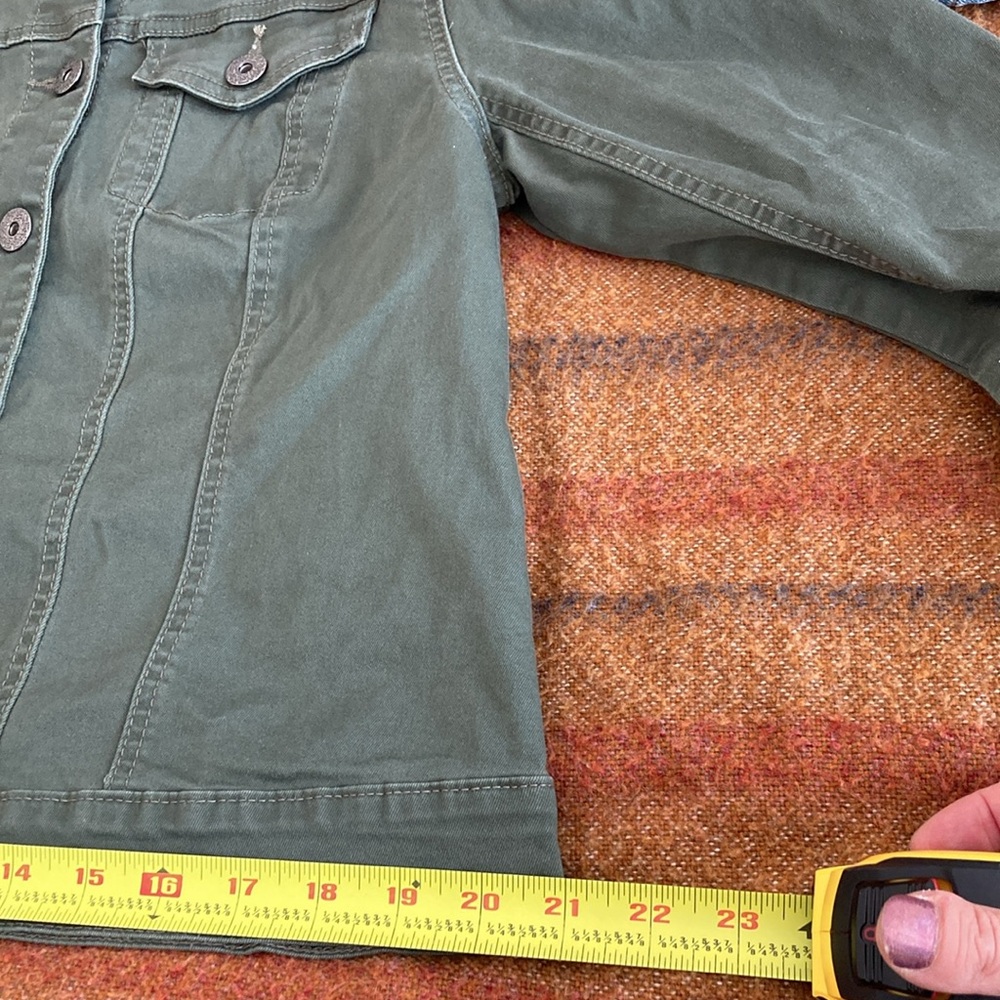 Signatures Studio olive denim jacket - Picture 7 of 10